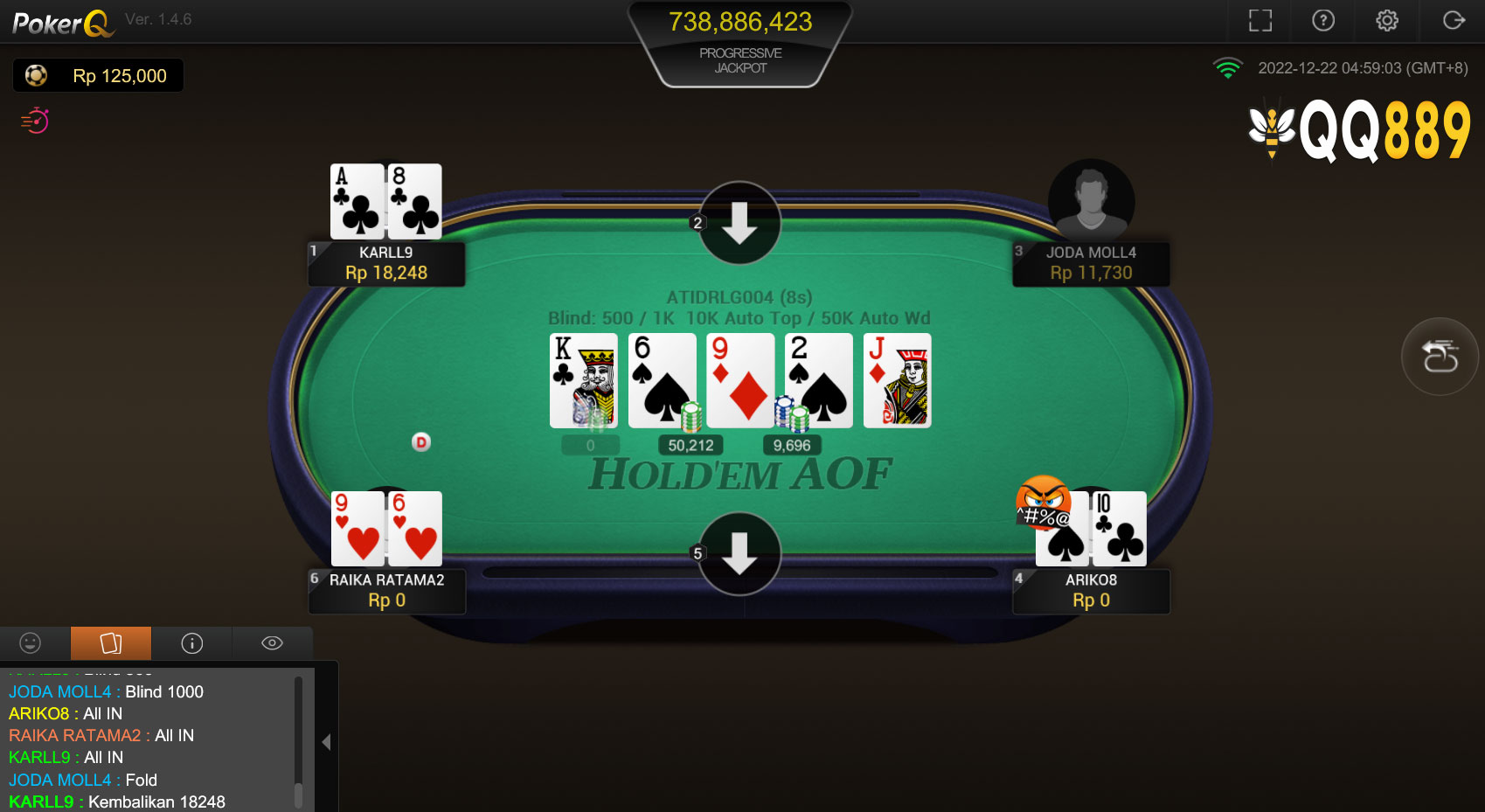 Bermain Poker Online Bersama Situs Slot QQ Mobile