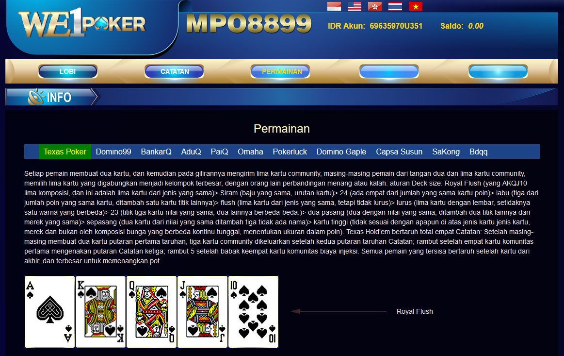 Bermain Poker Online Lewat Agen MPO Slot Gacor